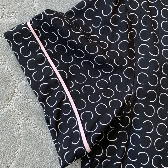 Stars Above Short Sleeve Black & White Graphic Print Pajama Top Size S - Picture 6 of 11